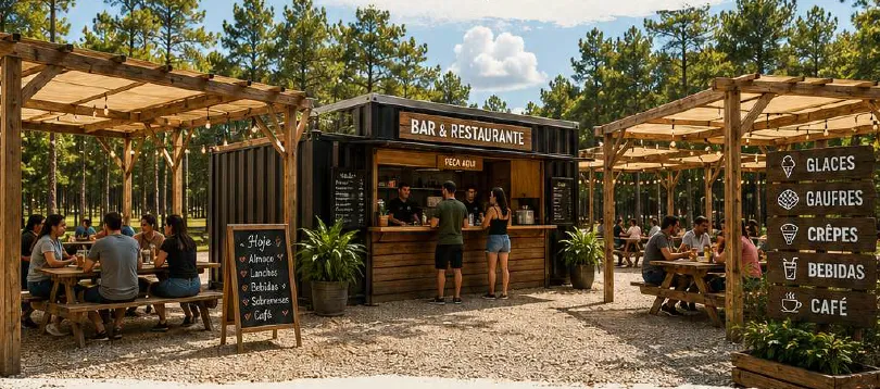 Bar e restaurante do Forest Adventure Park