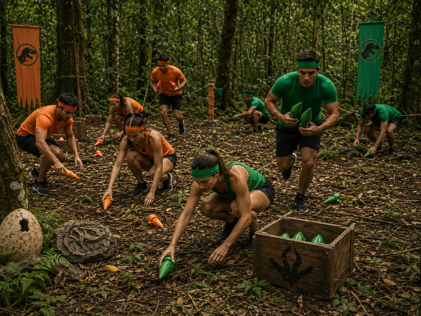 Equipes em desafio do torneio