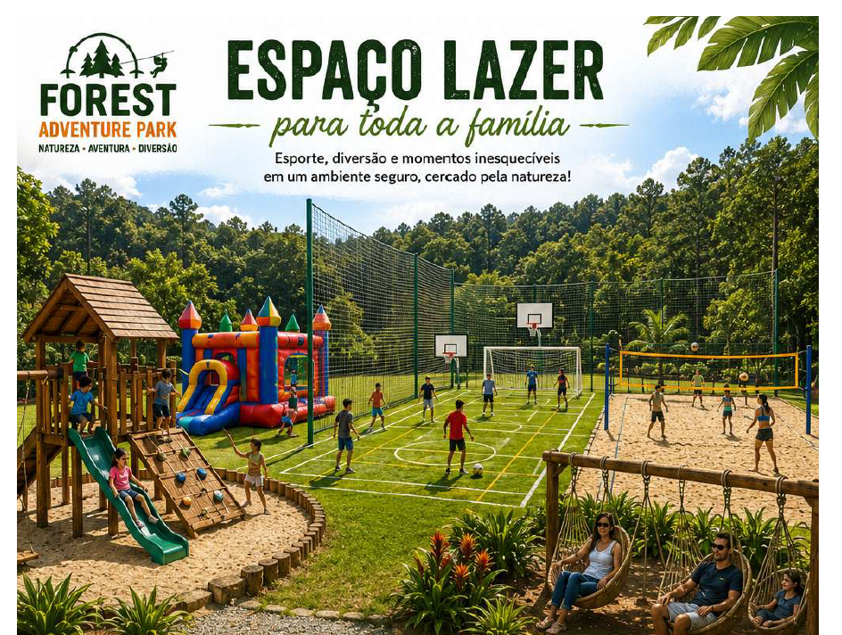 Conceito do espaço de lazer familiar