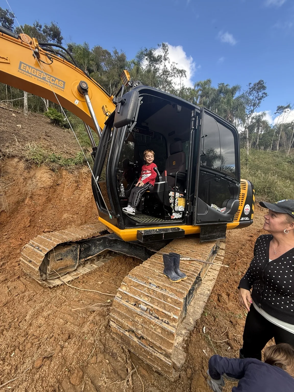 Momentos vividos durante a obra